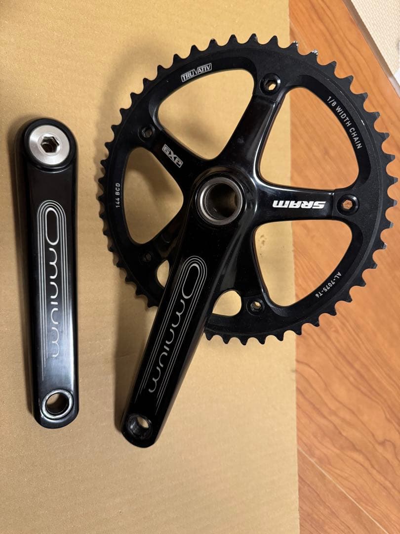 SRAM Omnium クランクアーム 48T ブラック　170mm BB付き SRAM スラムOMNIUM 48T 170mm クランクセットBB付き｜Yahoo!フリマ（旧