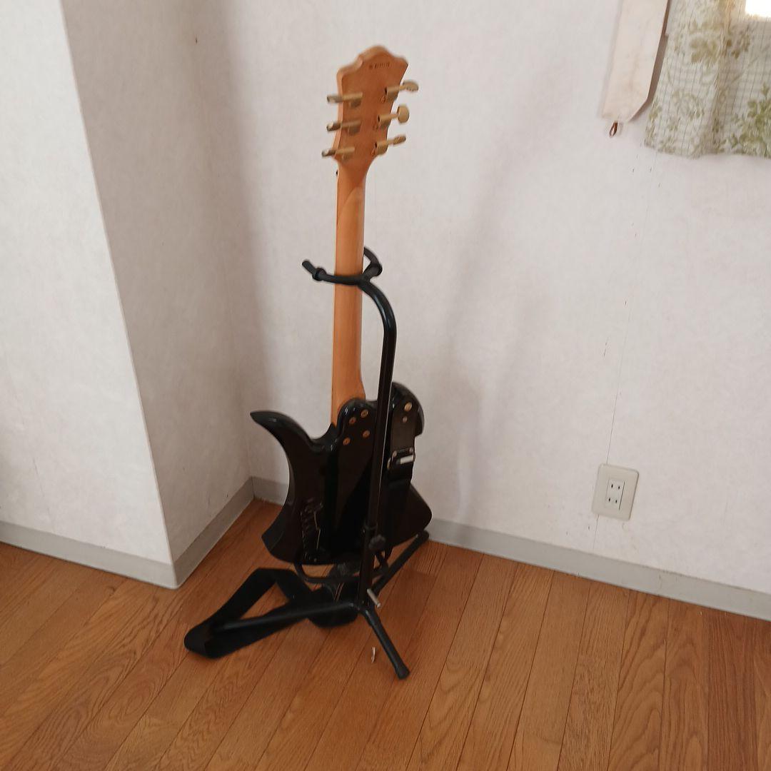 橋*本様 R エレキギター ブラック ストラップ付き - メルカリ