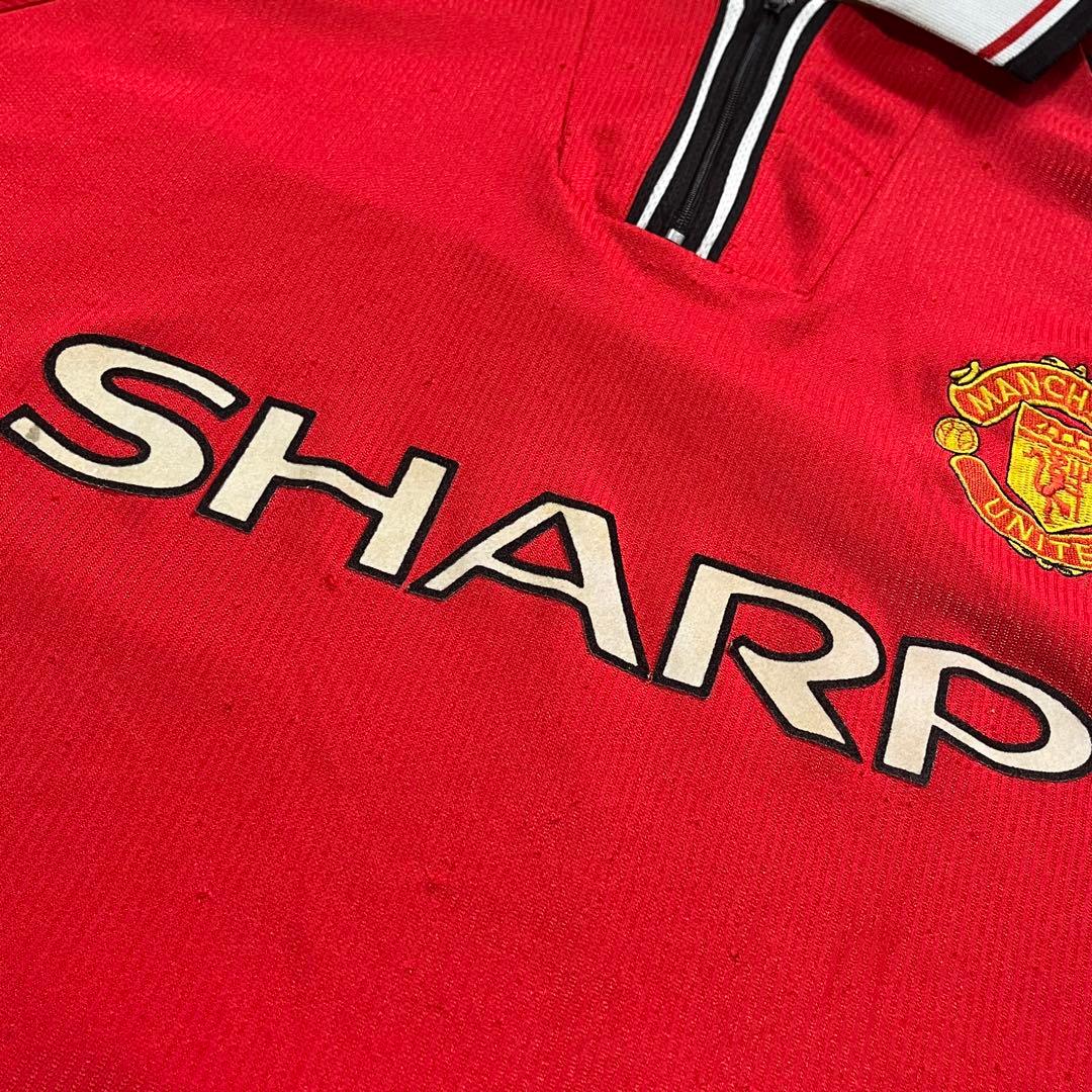 90s y2k SHARP umbro OLD vintage ハーフジップ 赤 - メルカリ