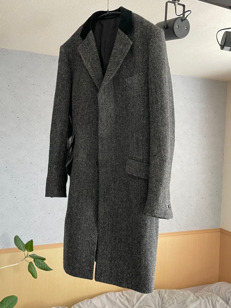 リーツテイラー ザズー チェスターコート グレー ハリスツイード REATS TAILOR ZAZOUS,リーツテーラーザズー,ハリスツイード,Harris