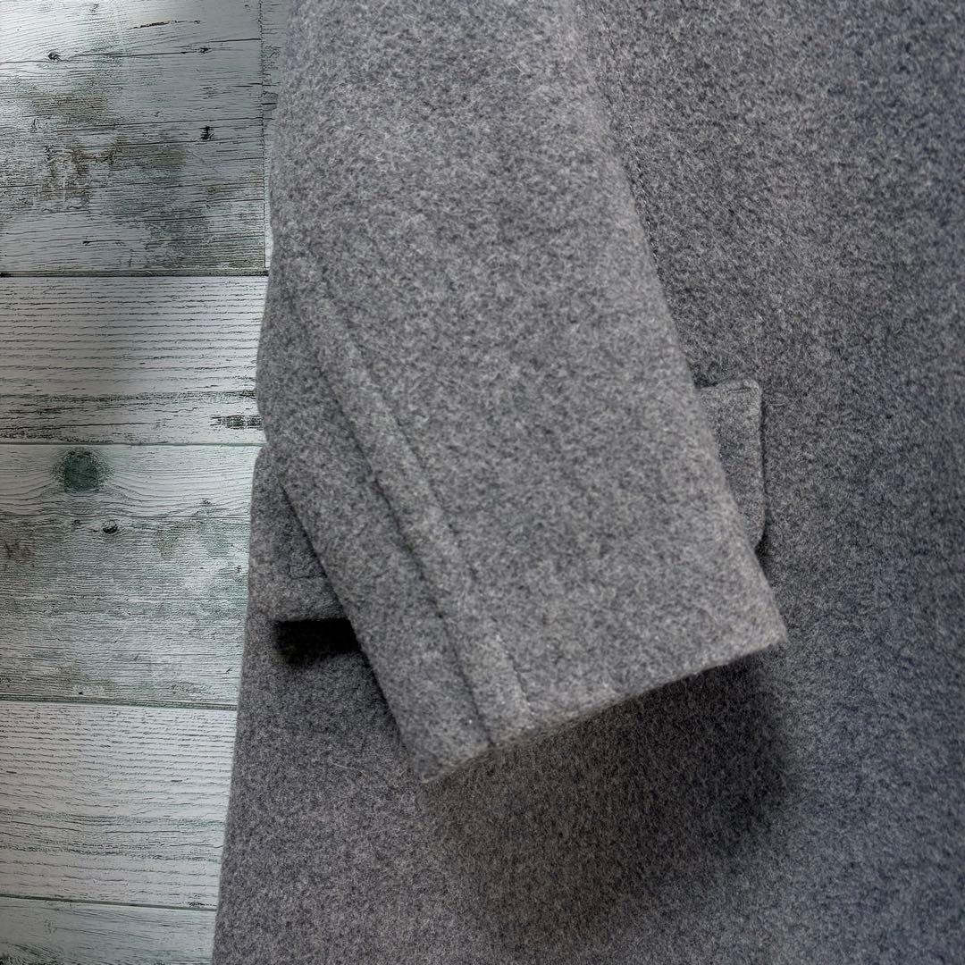 イエナ　IENA オーバーシルエットウールコート　Aライン　グレー　比翼ボタン