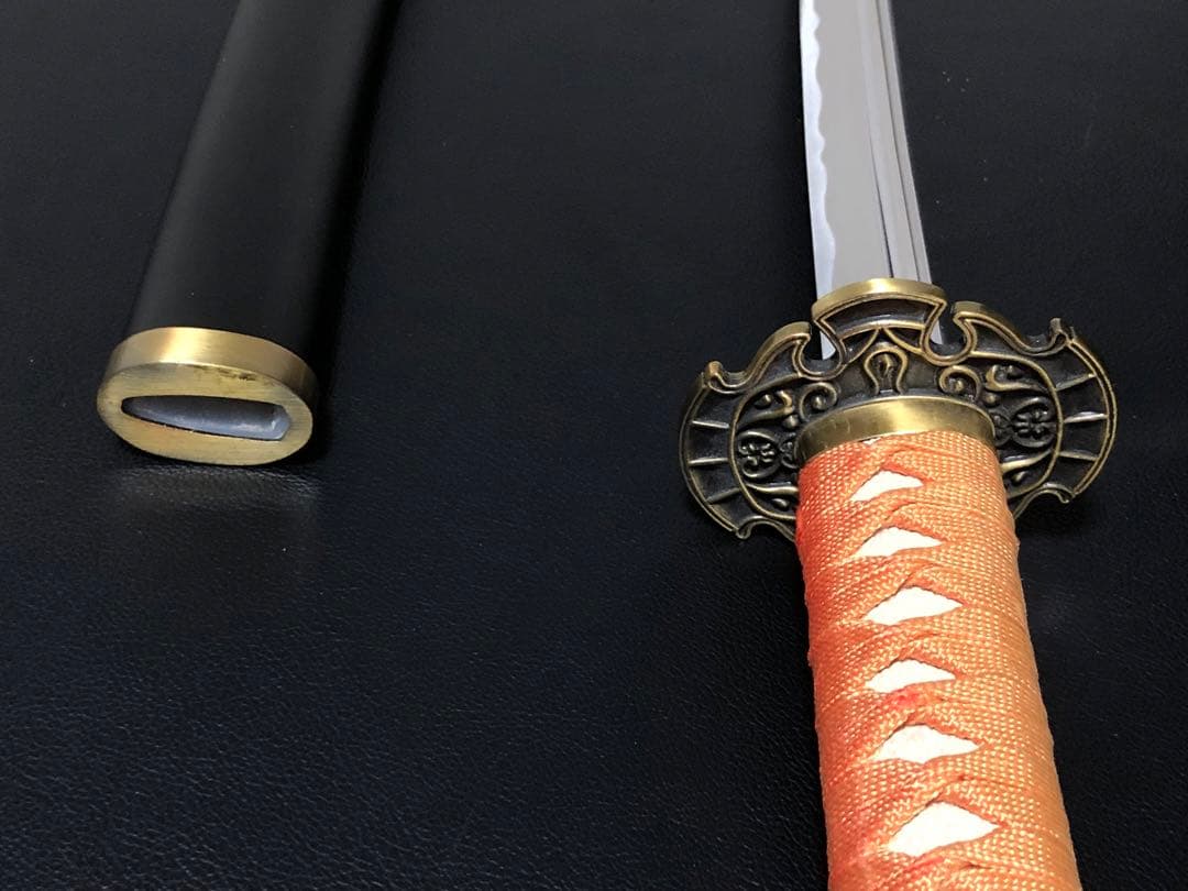 刀かたな剣軽い樋入り印鎺黒鞘長尺模造刀模擬刀舞踊大衆演劇