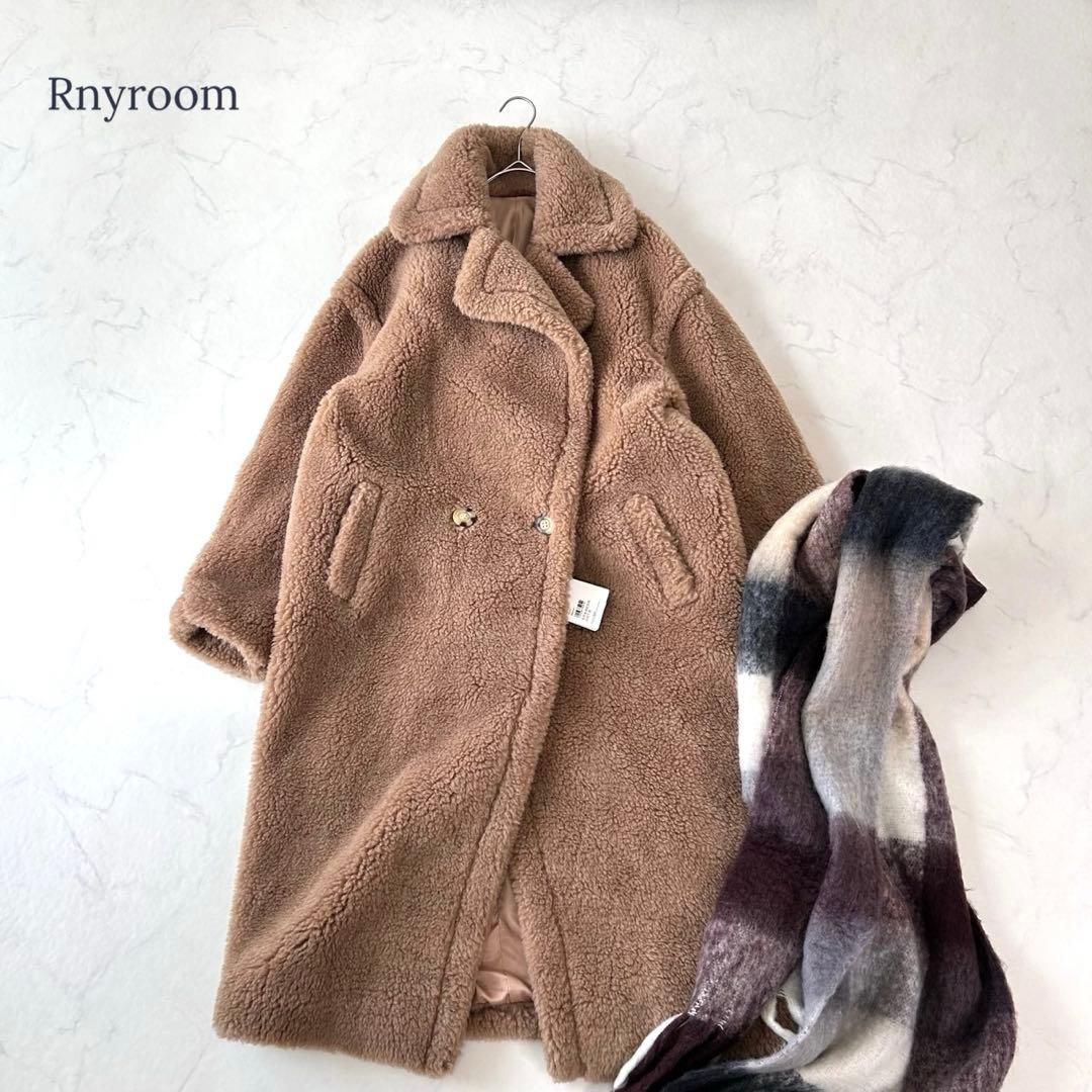新品タグ付き rnyroom21 テディベアコート キャメル Mサイズ ブラウン