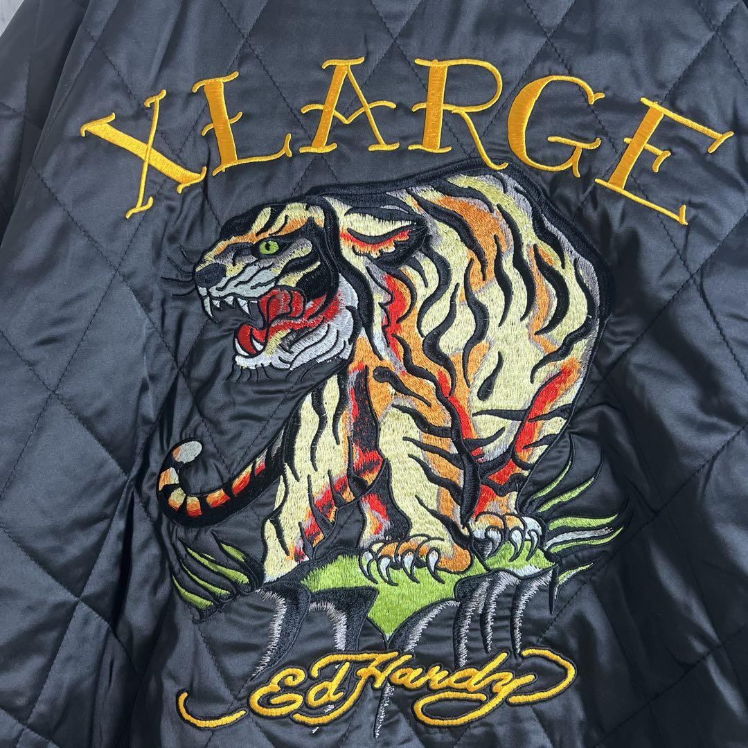 超人気モデルXL】XLARGE×Ed Hardy ☆リバーシブル・スカジャン - メルカリ