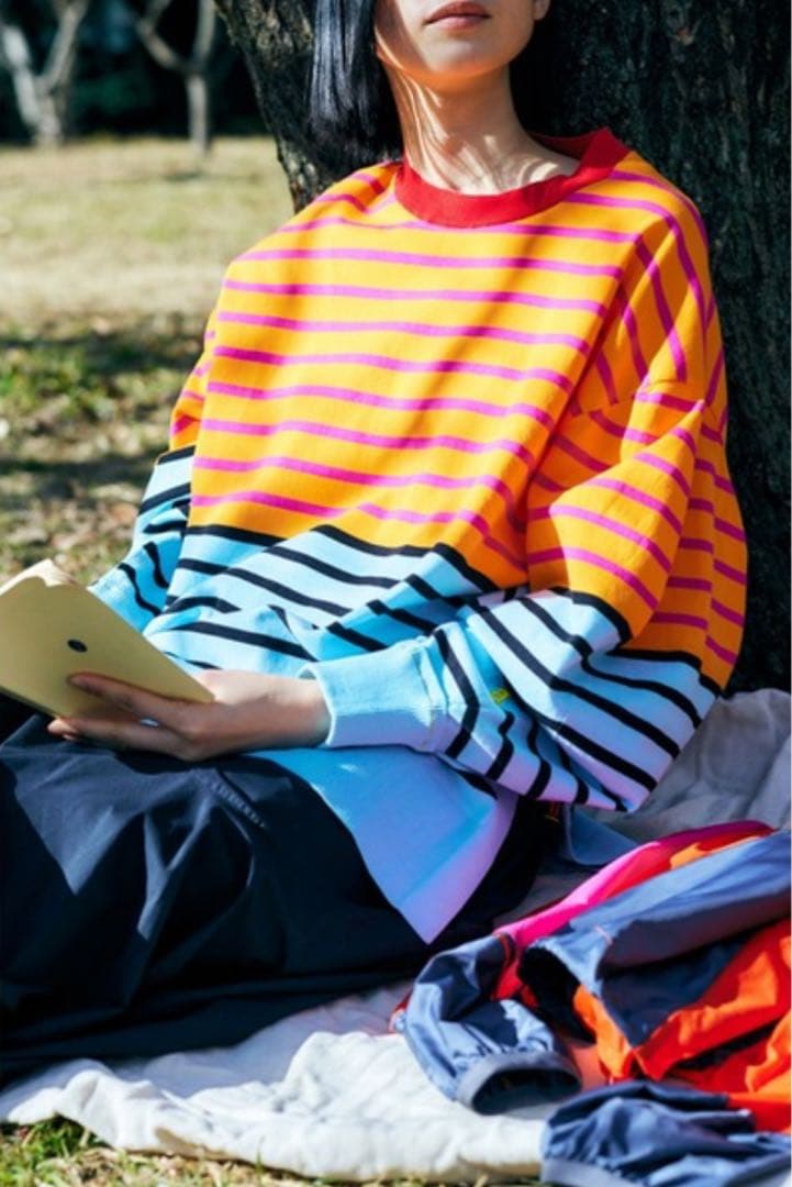 新品未開封】nagonstans ボーダーアシンメスリットプルオーバー - メルカリ