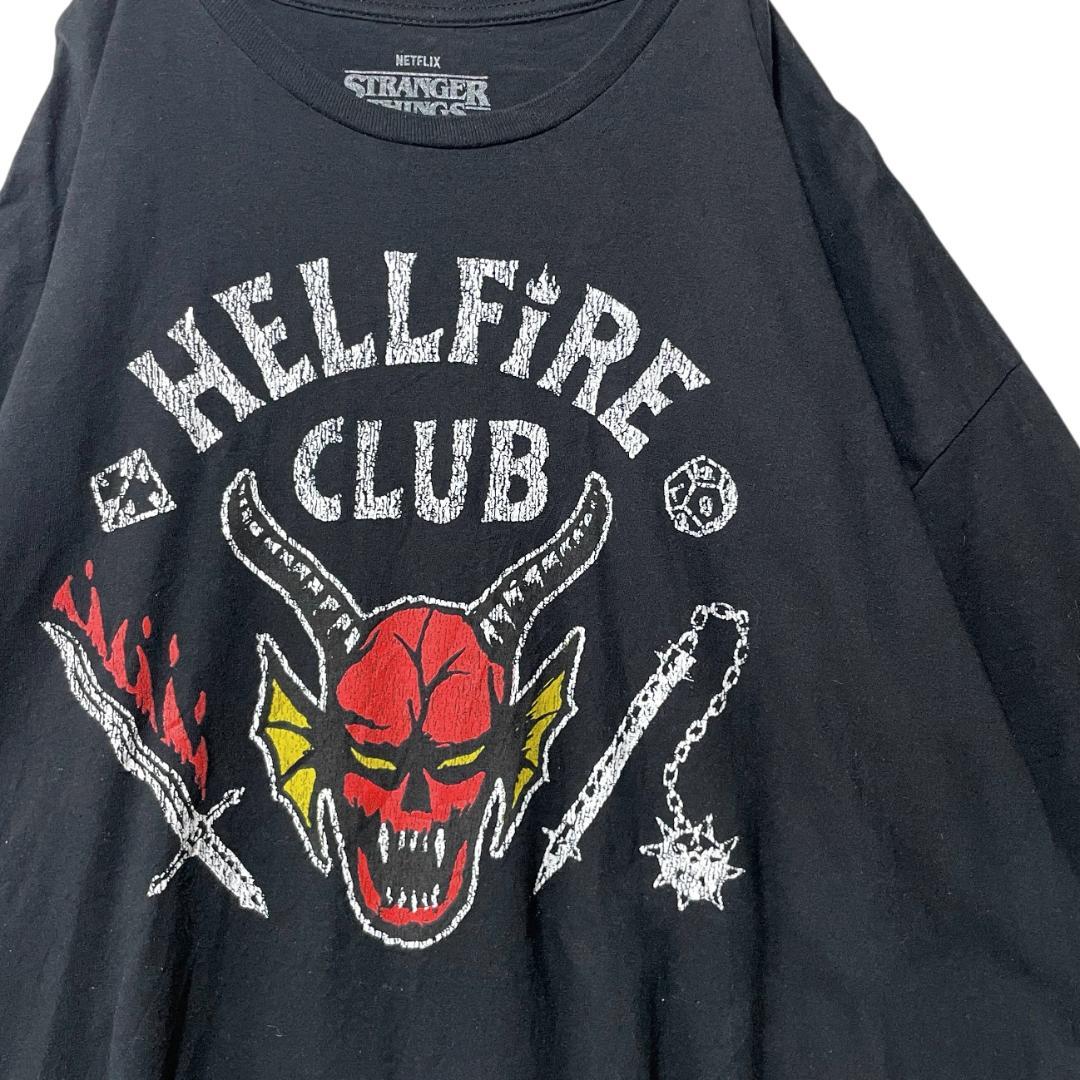超ビッグサイズ ストレンジャーシングス ヘルファイアクラブ Tシャツ