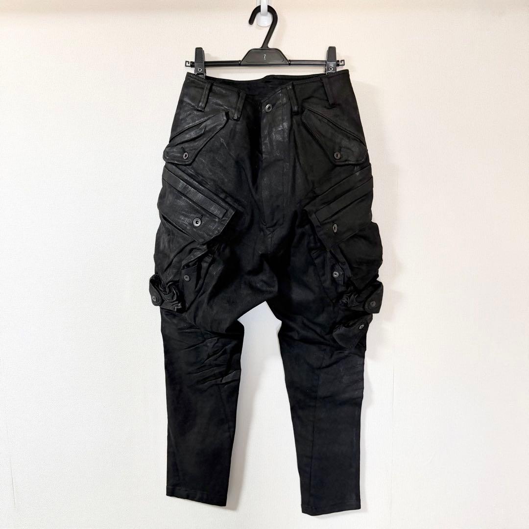 JULIUS 21fw ガスマスク ストレッチデニム カーゴパンツ 1 細美武士