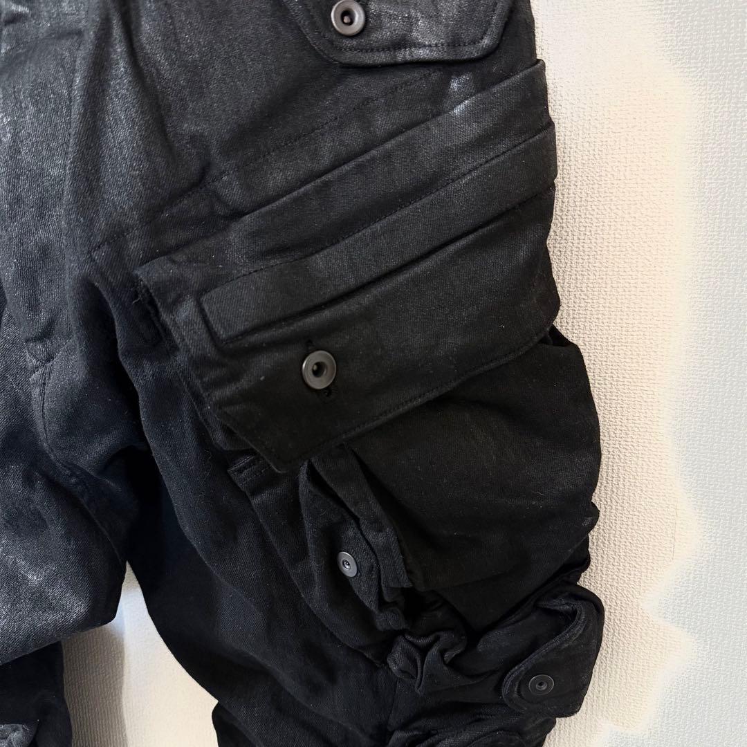 JULIUS 21fw ガスマスク ストレッチデニム カーゴパンツ 1 細美武士