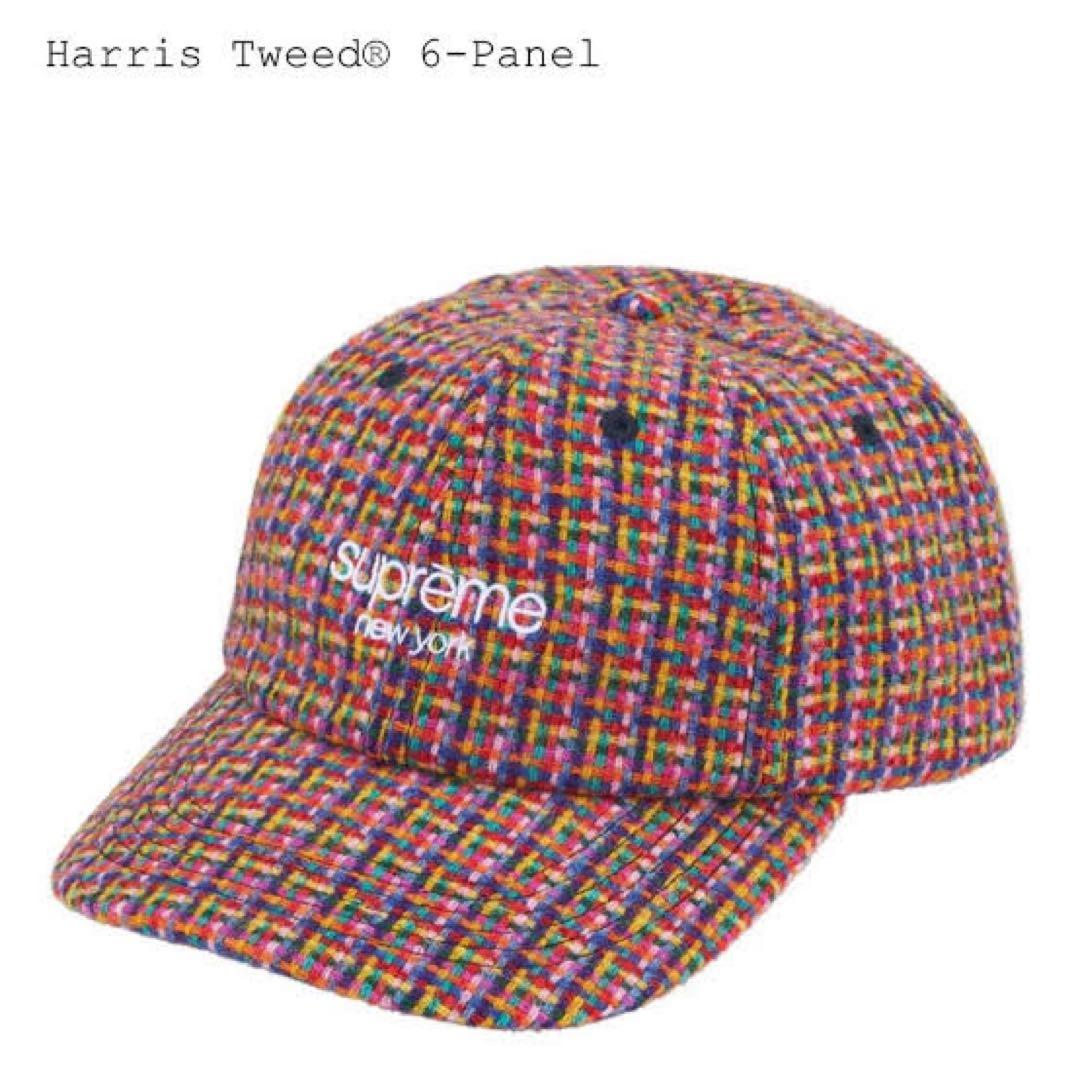 supreme Harris Tweed 6-Panel キャップ Red - メルカリ