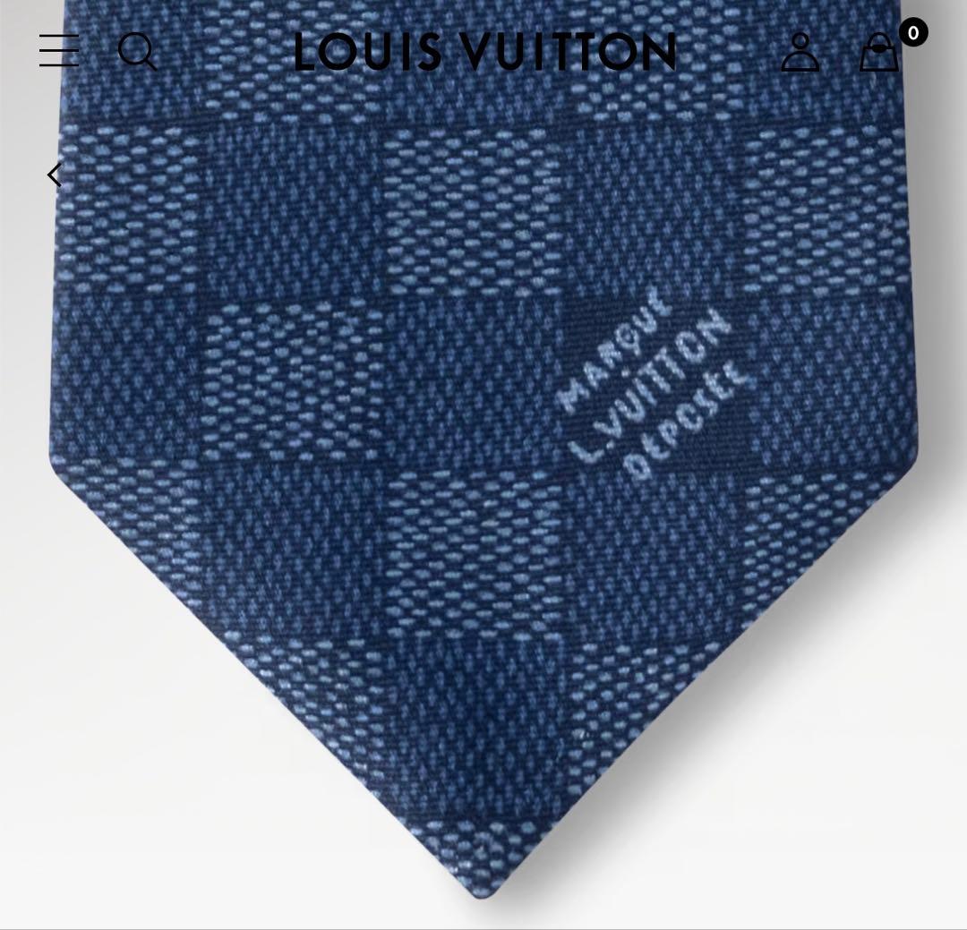 新品未使用】ルイ・ヴィトン ネクタイ M96419ネクタイ・ダミエ