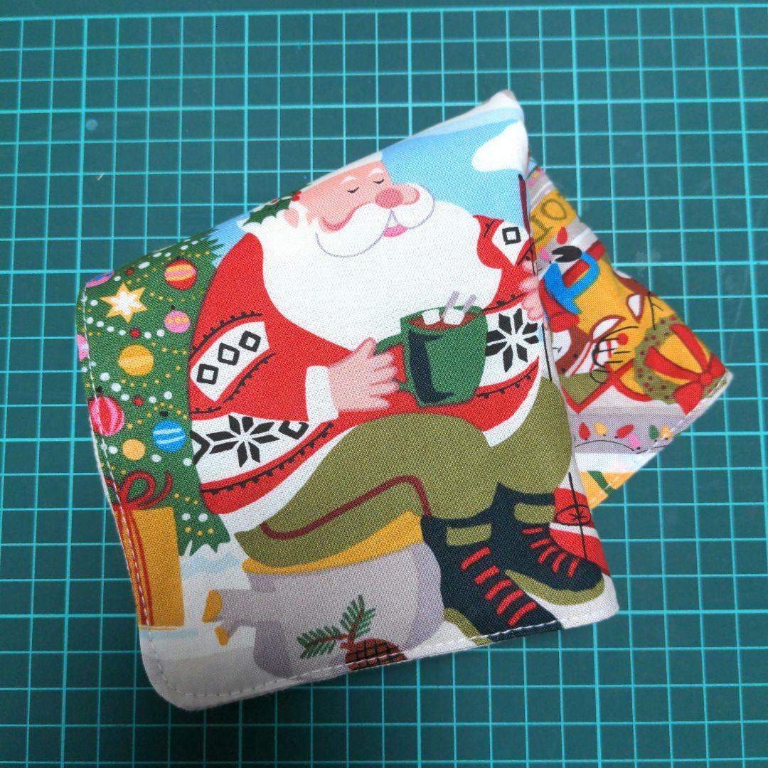 アレキサンダーヘンリー ロッジサンタ クリスマス ガーゼハンカチ 7重