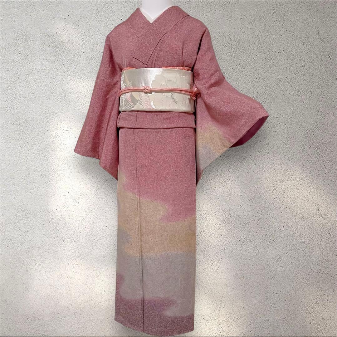 Y240 正絹 訪問着 作家物 フルセット 身丈157 裄丈68 - メルカリ