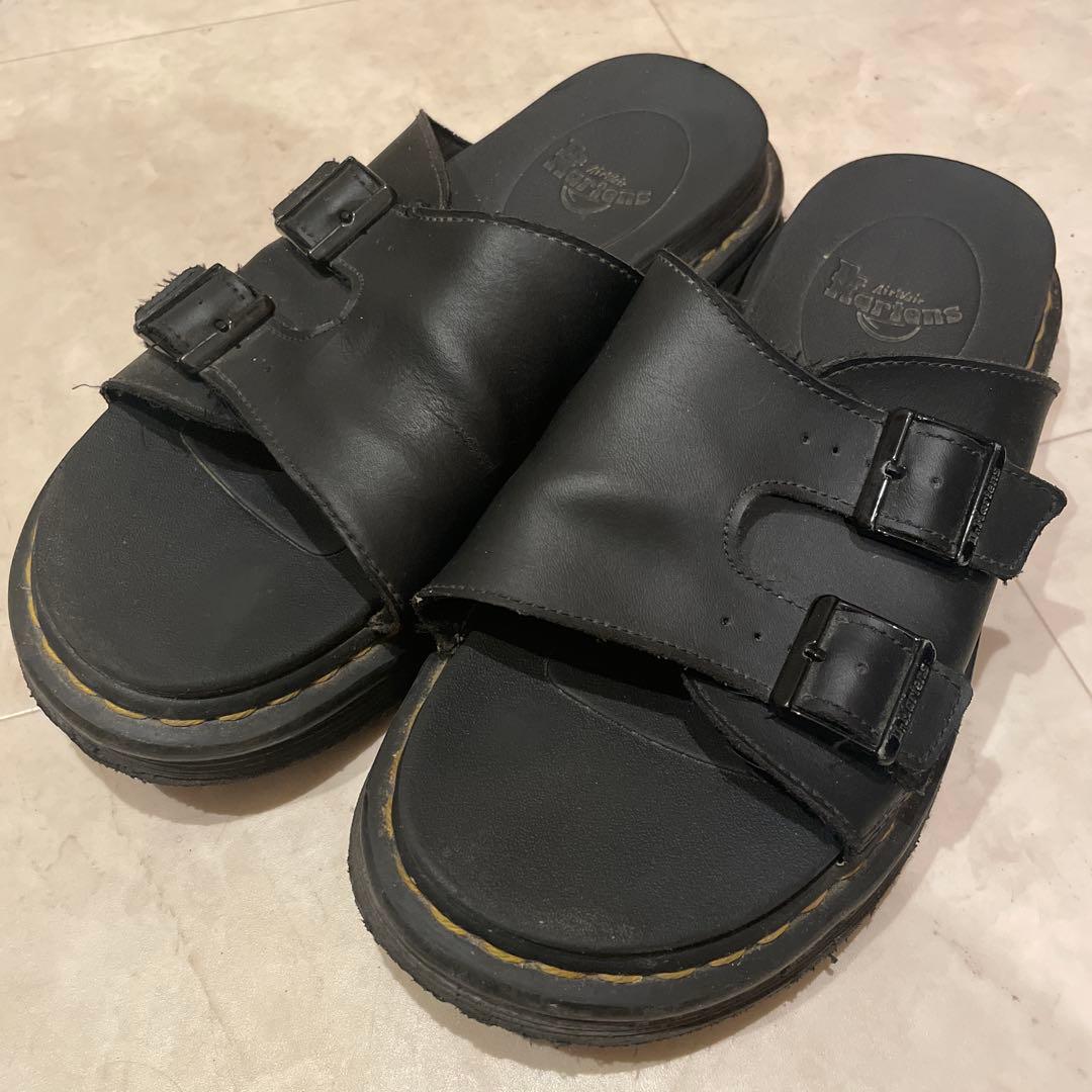 Dr. Martens ブラック サンダル UK8 26.5cm ブラック - メルカリ