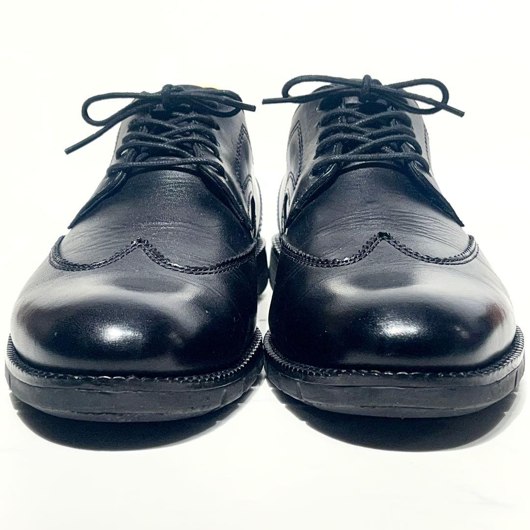 極美品☆コールハーン／フレックスグランド360 ウィングチップ 25.5cm 黒