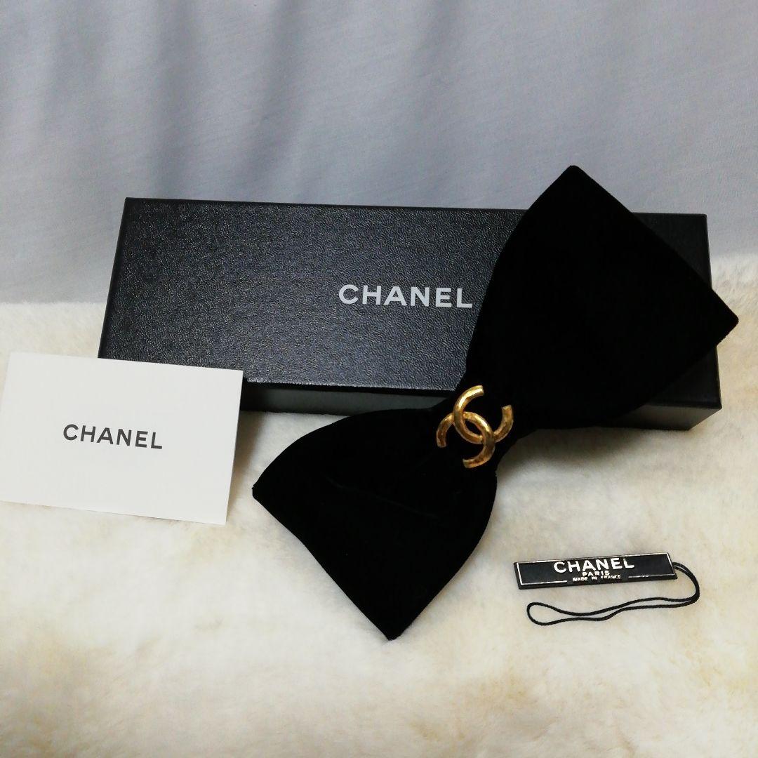 【シャネル】バレッタ　レア　BLACKリボン 中古・古着通販】CHANEL (シャネル) リボンバレッタ ブラック