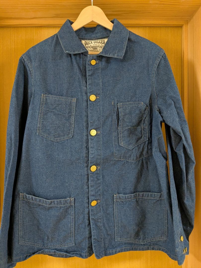 DUCK DIGGER(WAREHOUSE)杢デニムカバーオール サイズ 38