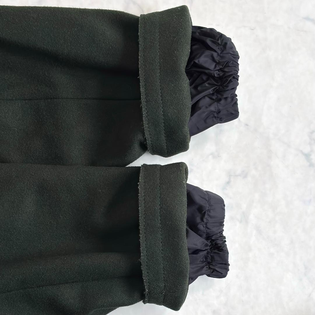 ミュウミュウ ウール フーデッドコート ライナー付 深緑 サイズ38 tr4