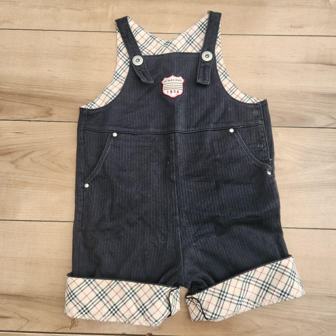 BURBERRYオーバーオール ノバチェック 80cm - メルカリ