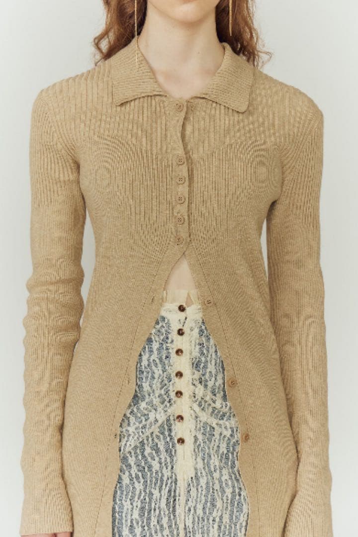 EAPHI RANDOM WAVE KNIT SHIRT