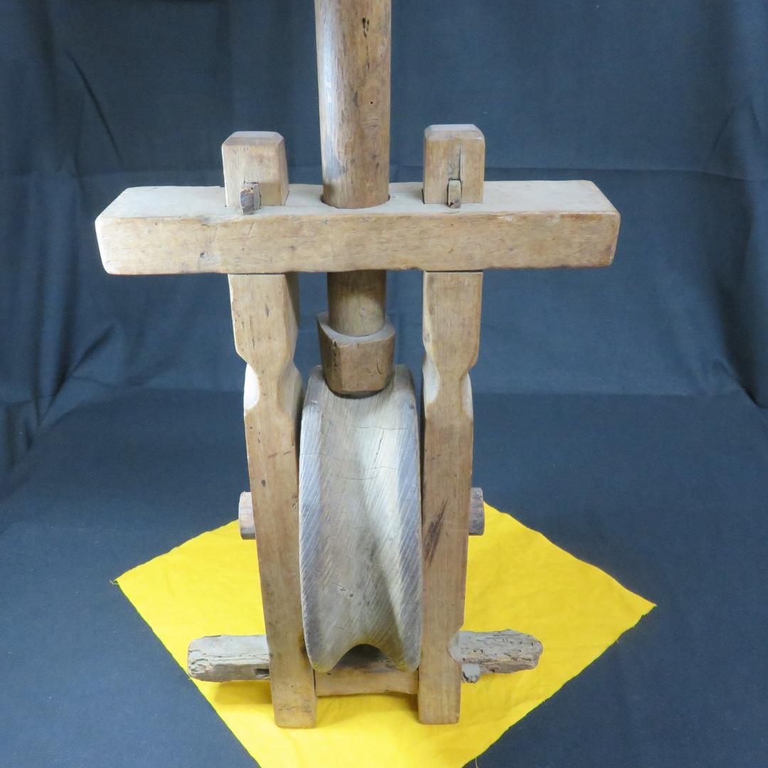 滑車 時代物 古道具 木製 つるべ 井戸 アンティーク 昭和 - メルカリ