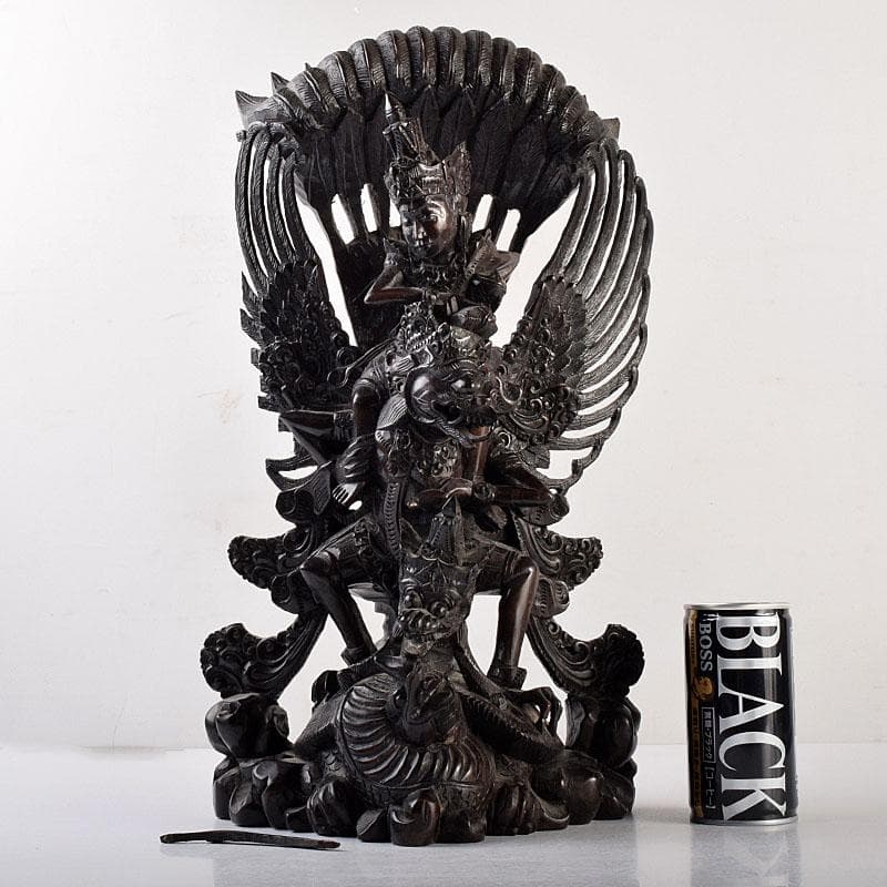 バリ島 インドネシア 木彫 ガルーダ 置物 重さ約2.9㎏ N 6897C - メルカリ