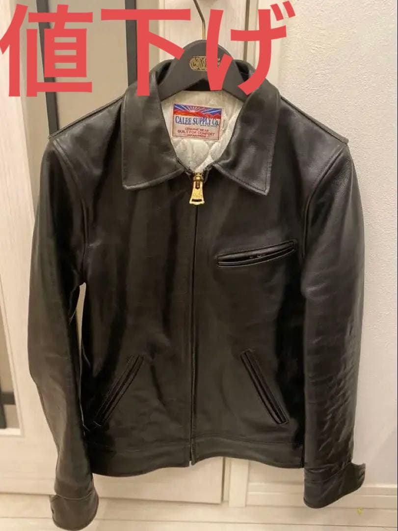 CALEE SUPPLY Co. ブラックレザージャケット Mサイズ