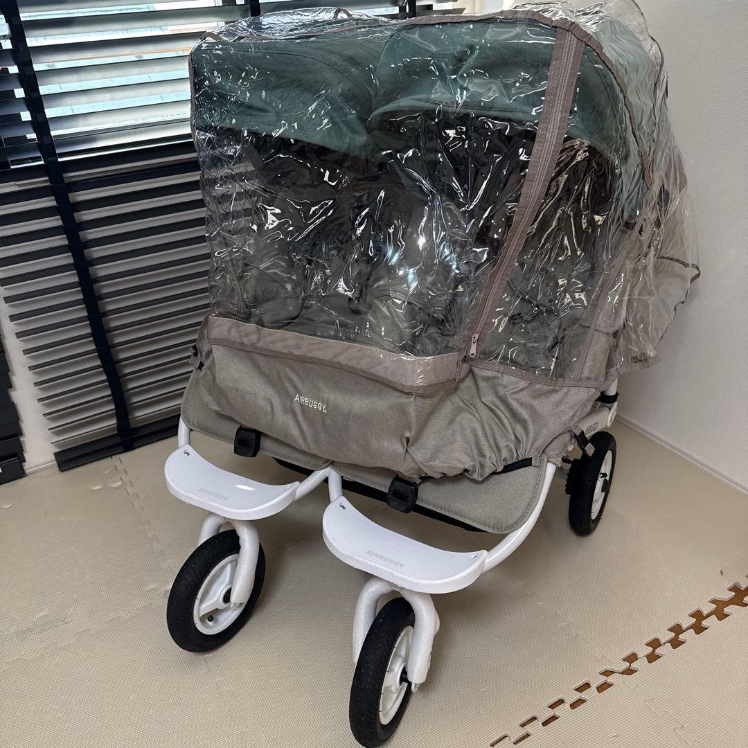 AIRBUGGY ココダブル　グレー　グリーン