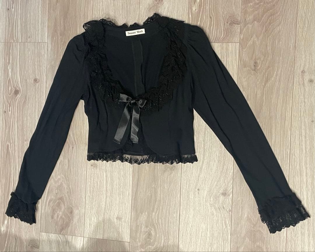 Innocent World ミルフィーユボレロ　ブラック 2026年最新】Innocent World カーディガン・ボレロ・アンサンブルの