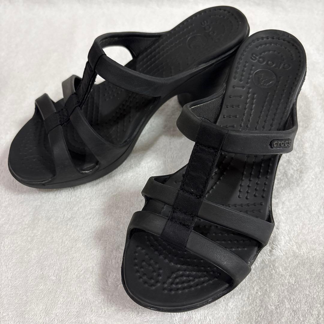 crocs クロックス サイプラス サンダル ヒールブラック 廃盤デザイン