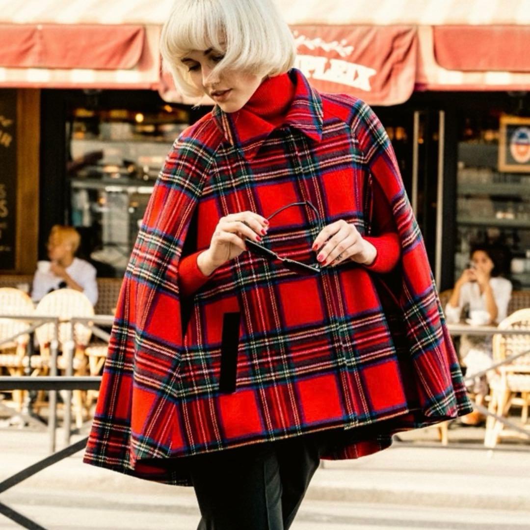 JENNE x Brigitte Bardotポンチョ風ケープコート - メルカリ