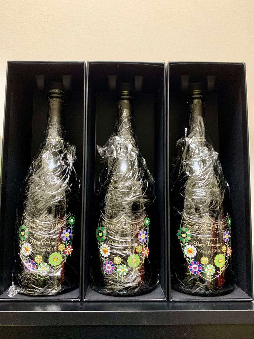 限定完売品【空瓶3本セット箱&袋付き】ドンペリ×村上隆コラボ - メルカリ