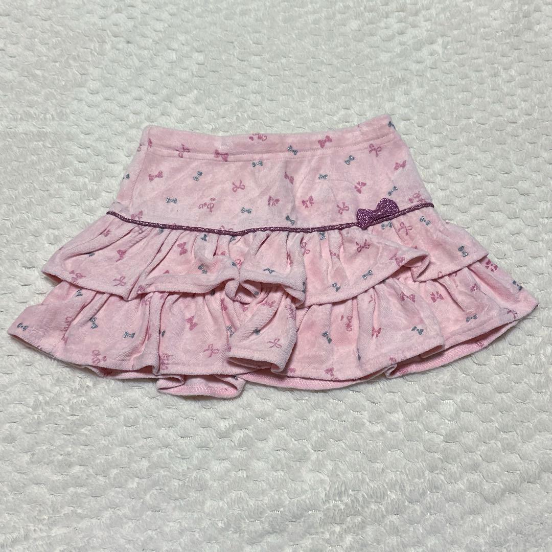 メゾピアノ スカート フリル ピンク 90 - メルカリ