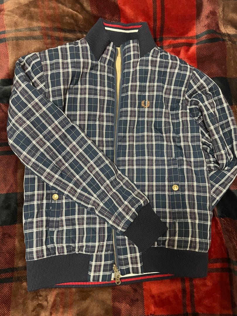希少 フレッドペリー ブルゾン スイングトップ リバーシブル チェック