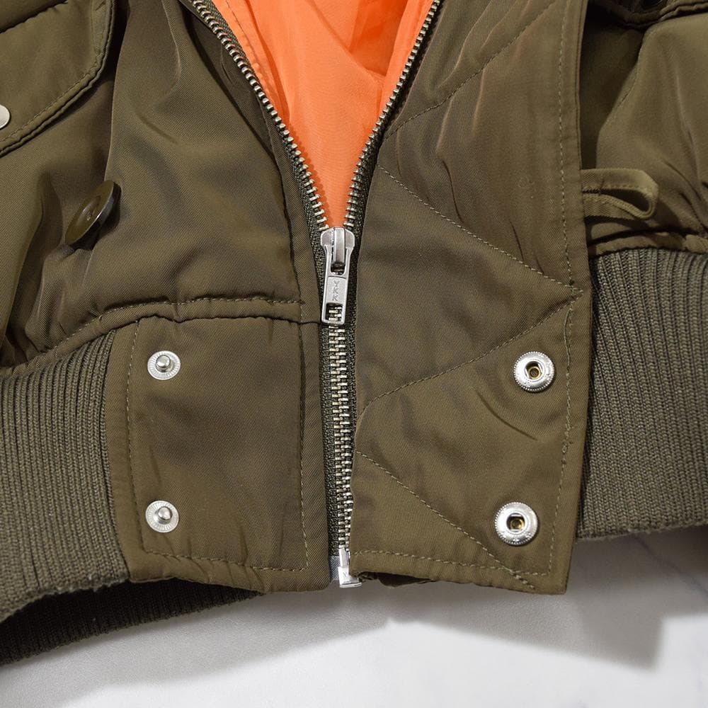 ギャル EVRIS シャーリングスリーブ N-2B 短丈 フライトジャケット