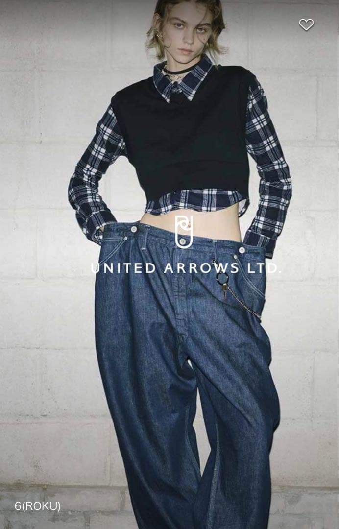 パンツ roku6 timemachine LOOSE PAINTER JEANS 24