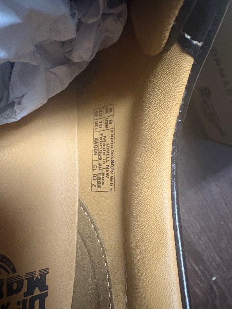 【ほぼ新品】Dr. Martens 黒 ローファー　uk8 27㌢