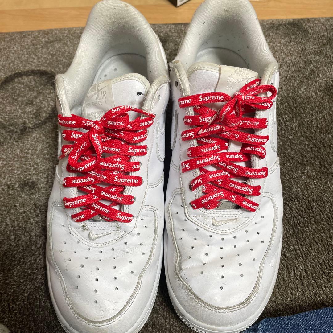 Nike Air Force 1 Supreme シューレース付き Supreme Nike Air Force 1 シューレース 靴紐 黄 - メルカリ