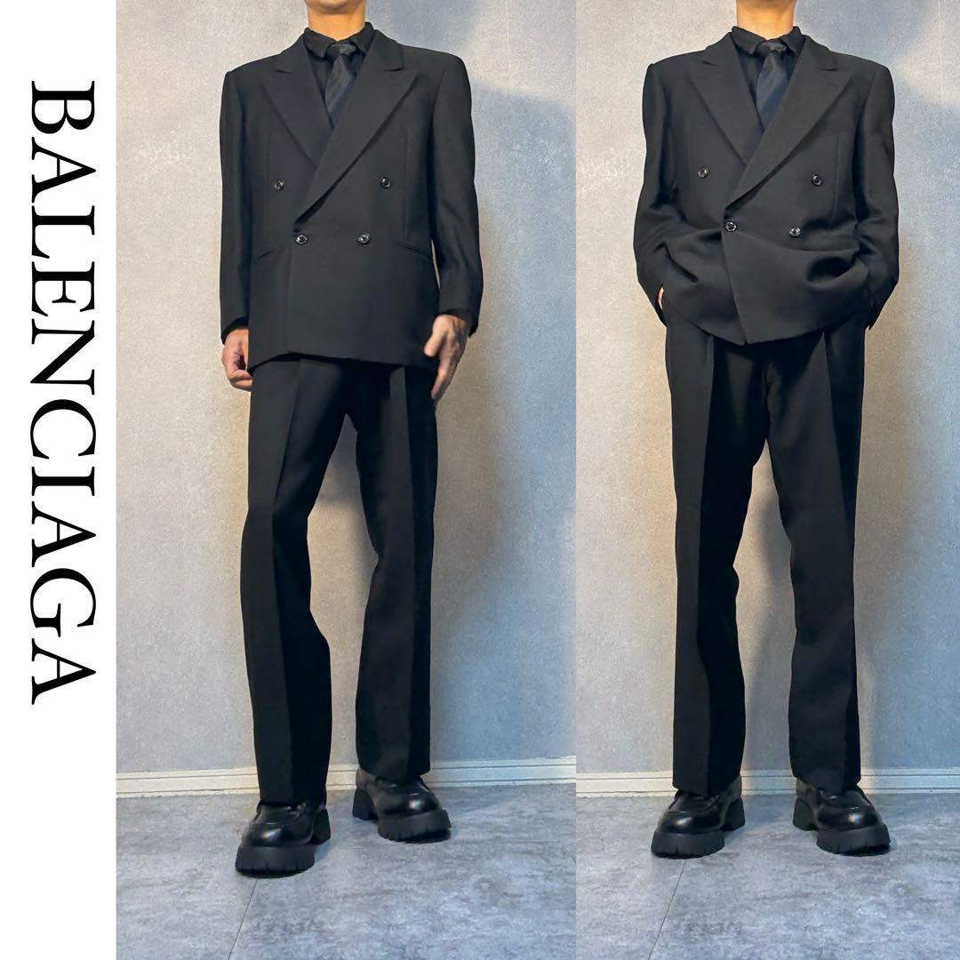 BALENCIAGA セットアップ ダブル ブラック - メルカリ