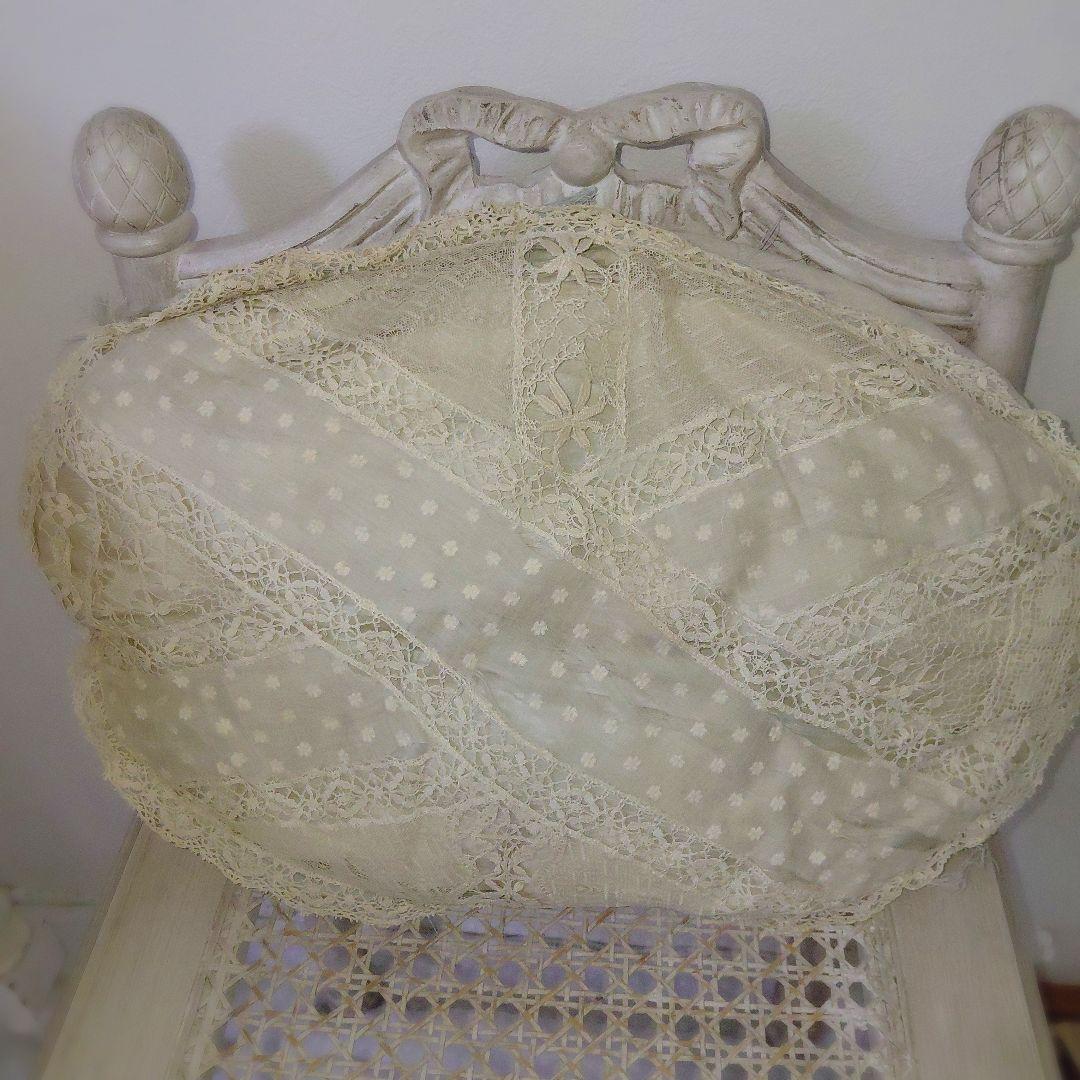 売り尽くし！フランスアンティーク レースクッション - メルカリ