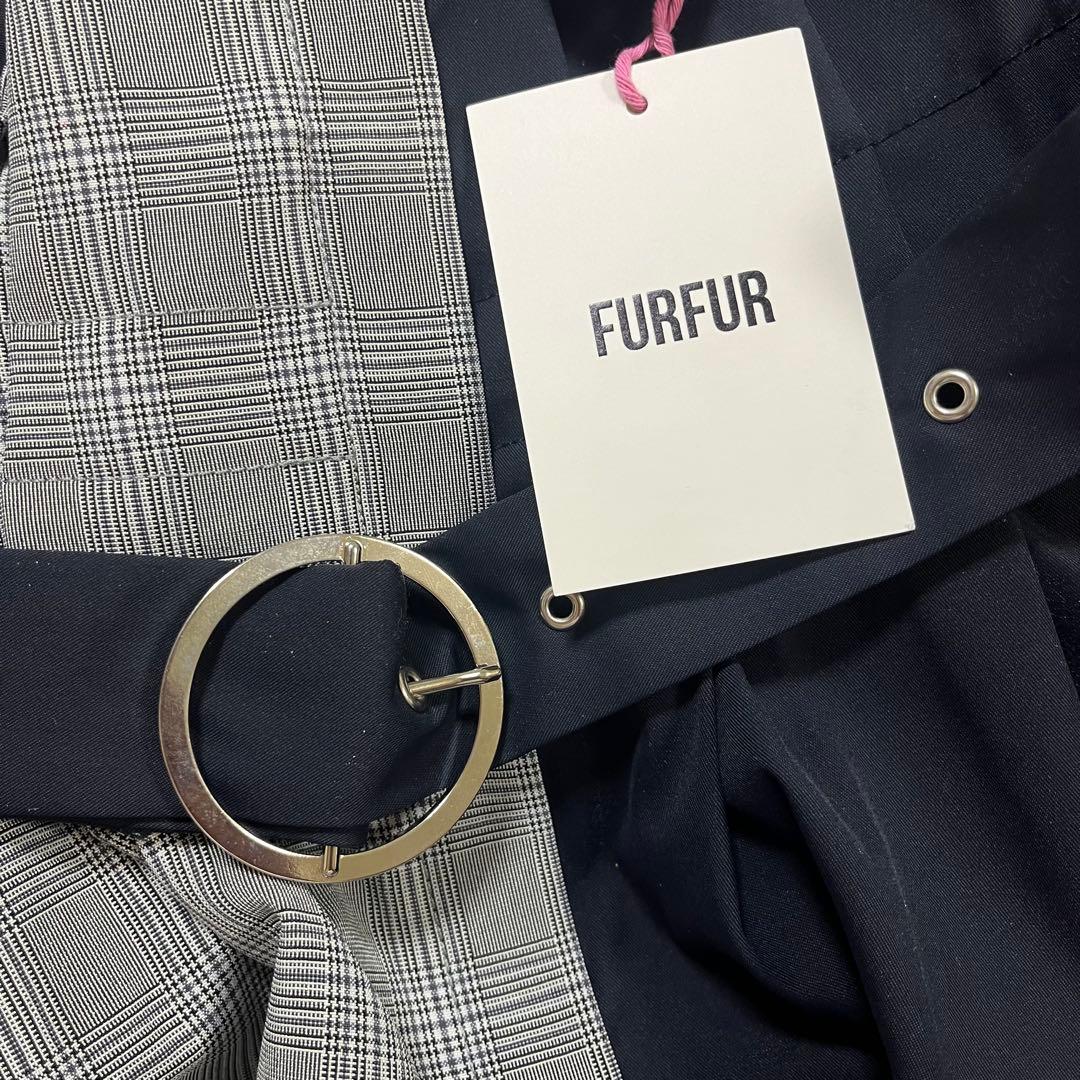 新品未使用　タグ付き　安室奈美恵着用　FURFUR アシンメトリータックスカート