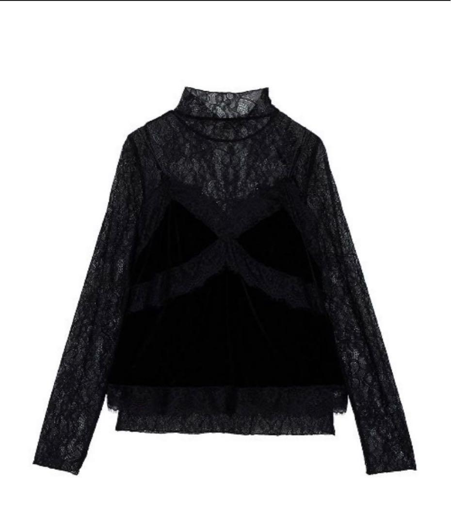 AMERI｜VELOUR CAMI SET LACE TOP 特別