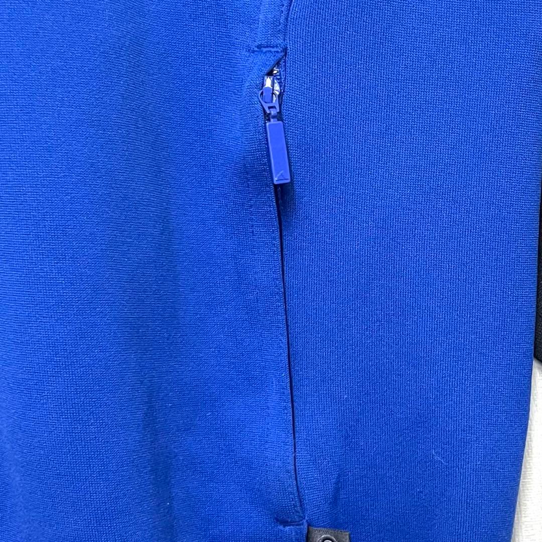 【美品‼️】 90s adidasトラックジャケット あのちゃん L 青 黒 古着