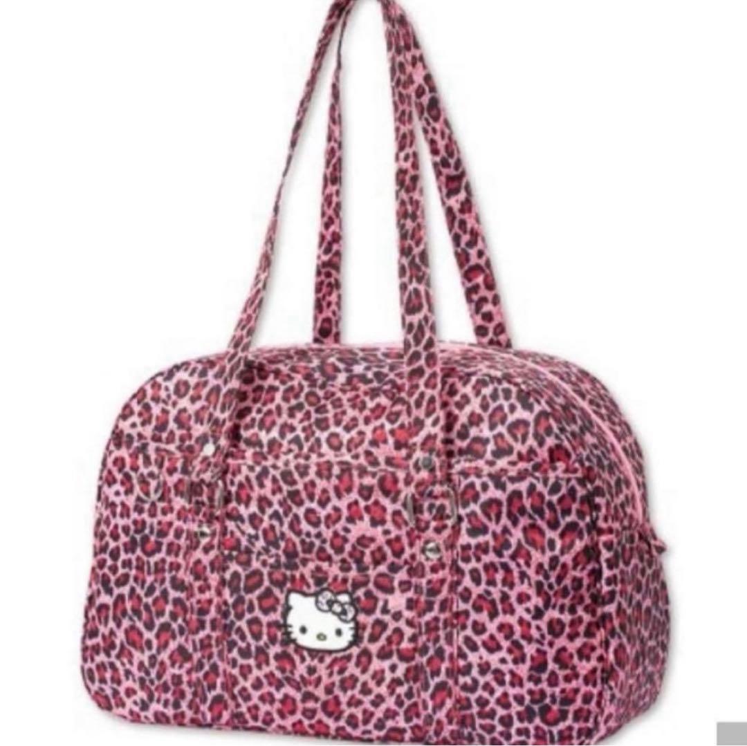 ハローキティ ボストンバッグ ヒョウ柄 ピンク アベイル ギャル - メルカリ