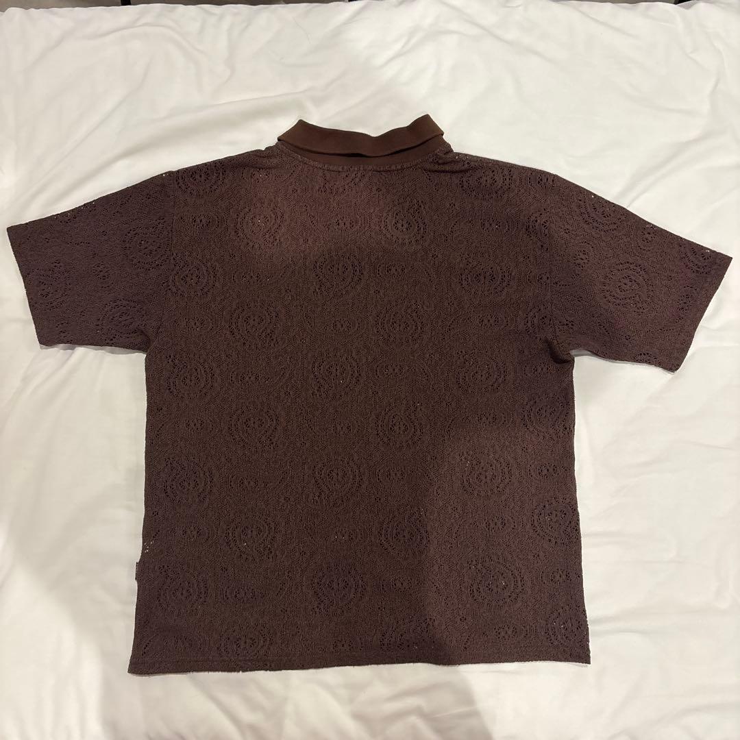 FEELS. 上杉柊平 リゾート クロッシェ ポロシャツブラウン Mサイズ