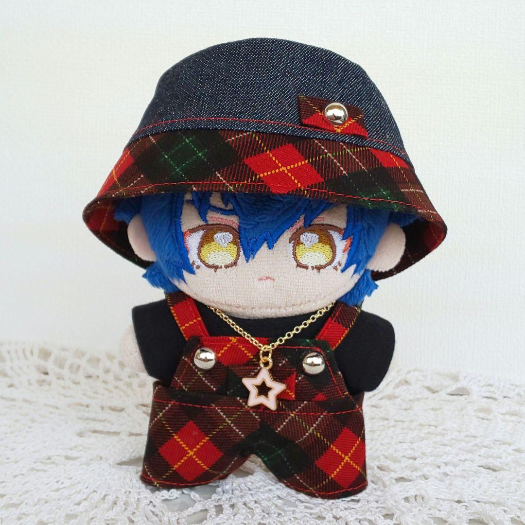 あんスタ いつぬい ぬい服 デニムバケハサロペット 赤青 - メルカリ