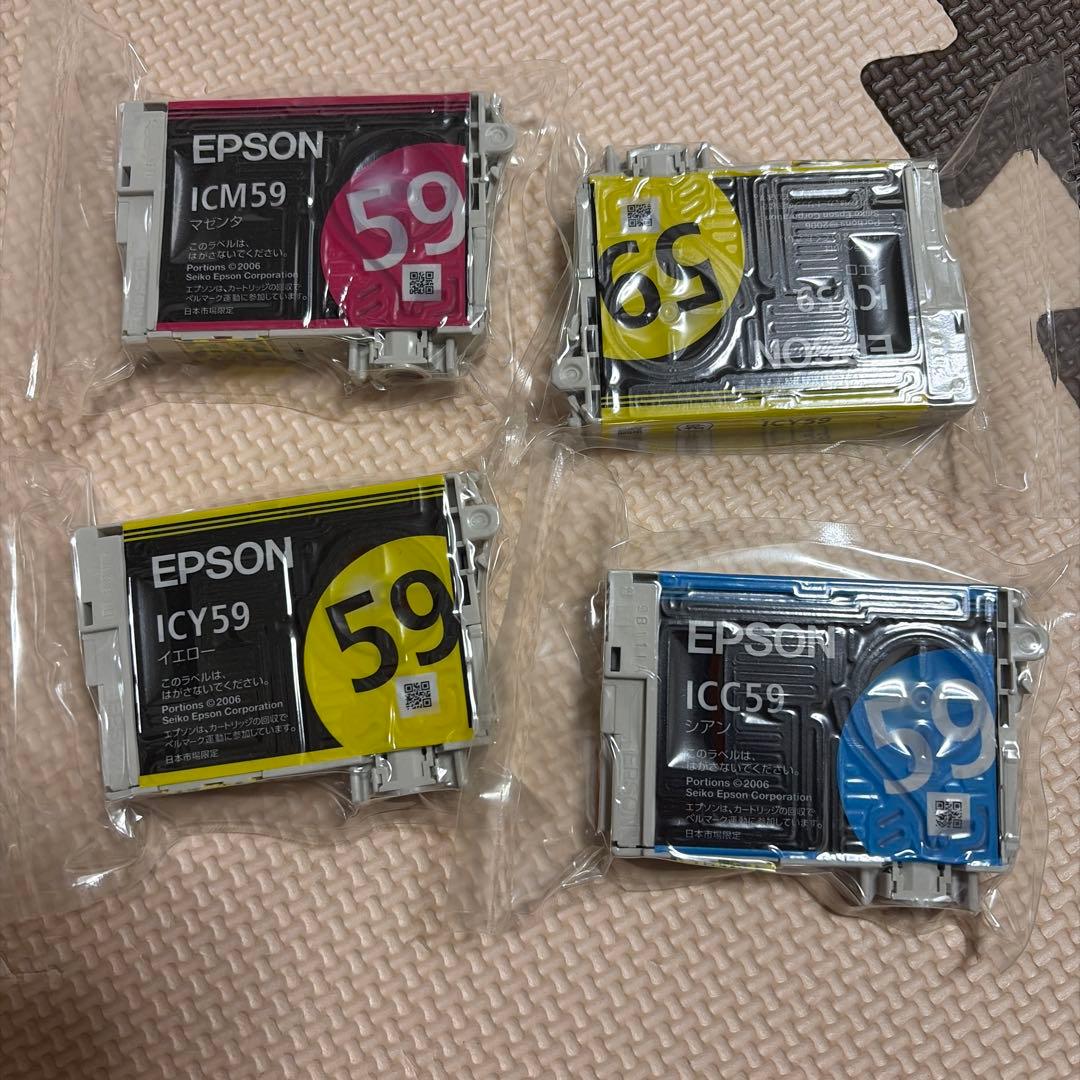 EPSON インクカートリッジ 4個セット ICM59 ICY59 IC59 - メルカリ