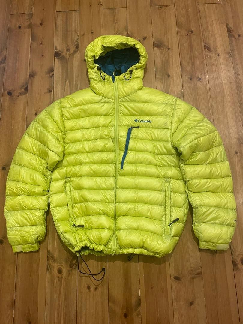 コロンビア クレイターレイク アルパインダウンパーカ L イエロー