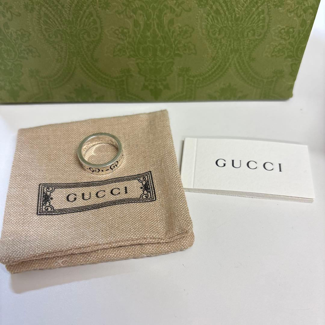 GUCCIリング シルバー925 13号 GUCCI（グッチ） 13号 リング・指輪 カットアウト G Gロゴ ワイド
