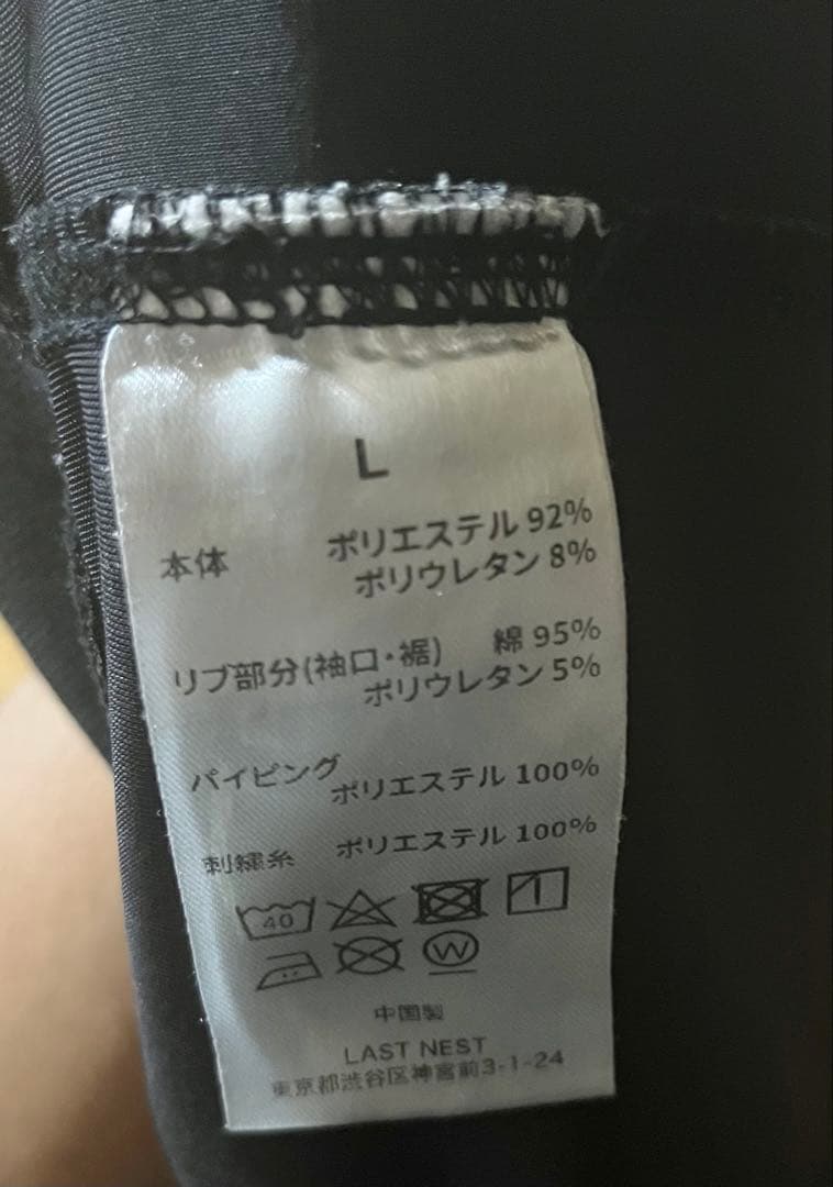LAST NEST ベロア ジャケット ブラック Lサイズ - メルカリ