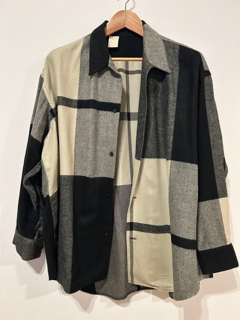 N.HOOLYWOOD チェックシャツ N.HOOLYWOOD - BIG MAC SHIRT （GRY CHECK） / チェックシャツ